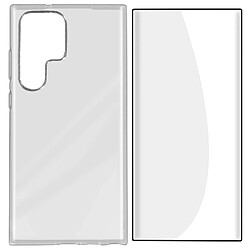 Bigben Pack pour Samsung Galaxy S23 Ultra 5G (Coque Transparente + Verre trempé)