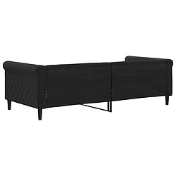 Acheter vidaXL Lit de repos sans matelas noir 90x200 cm velours