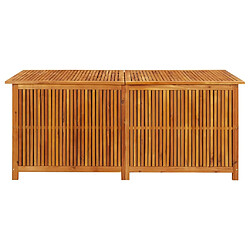 vidaXL Boîte de rangement de jardin 175x80x75 cm Bois d'acacia solide