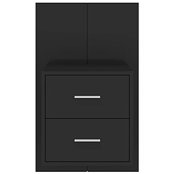 Acheter Maison Chic Table de chevet murale,Table de nuit Noir -MN77731