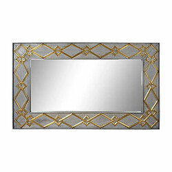 Miroir mural DKD Home Decor Gris Doré Bois de manguier (154 x 5 x 92 cm)