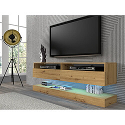 Acheter BIM FURNITURE Meuble TV Duo 160 cm suspendu Chêne Artisan