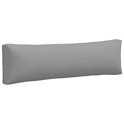 Acheter vidaXL Coussins de palette lot de 2 gris tissu