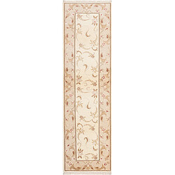 Vidal Tapis de couloir en laine 297x84 beige Darya