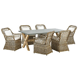 Ensemble table & chaises Beliani