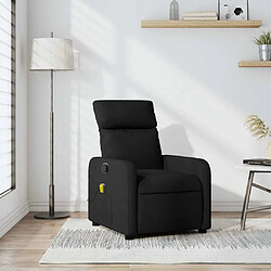 Maison Chic Fauteuil Relax pour salon, Fauteuil de massage inclinable Noir Tissu -GKD80236