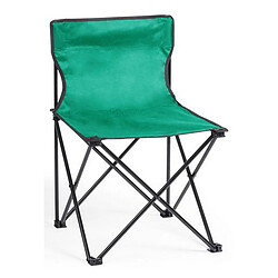 Totalcadeau Chaise Pliante aluminium avec étui - Chaise de voyage Couleur - Vert pas cher