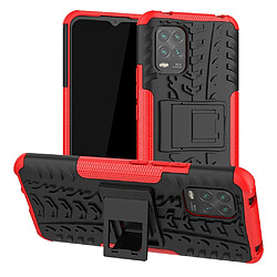 Coque en TPU pneu cool avec béquille rouge pour votre Xiaomi Mi 10 Youth 5G/Mi 10 Lite 5G