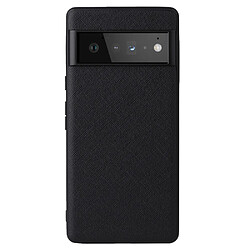 Coque en TPU + PU léger, texture croisée/noir pour votre Google Pixel 6