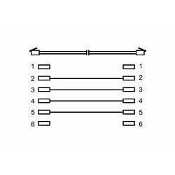 Wentronic Câble modulaire 4 broches 15 m Noir (Import Allemagne)