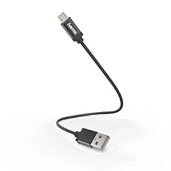 HAMA Câble de charge/données, micro-USB, 0,2 m, noir