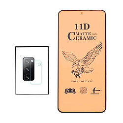 PHONECARE KIT Film de Verre Trempé CeramicGlass Full Cover + Film Caméra pour Samsung Galaxy S20 FE