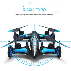 Avis Universal 2.4G RC Drone Air-Ground Flying Car H23 Quadcopter With Light Color Remote Control Model Helicopter Best Toy | RC Helicopter(Le noir)