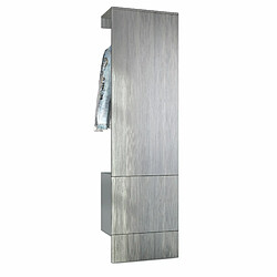 Mpc Vestiaire Gris Et Anthracite (lxhxp) : 52 X 193 X 35