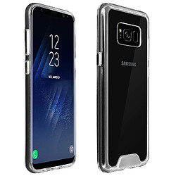 Avizar Coque Samsung Galaxy S8 Coque Cristal Bi-matière - Transparent