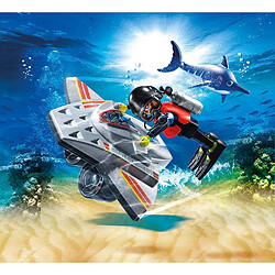 Playmobil® PLAYMOBIL 70145 - City Action Scooter de plongée et sauveteur