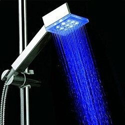 Totalcadeau Pommeau de douche carrée avec LEDS intégrées lumineux