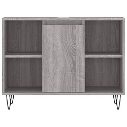 Acheter Maison Chic Armoire salle de bain,Meuble de rangement de salle de bain,Meuble haut sonoma gris 80x33x60 cm bois d'ingénierie -GKD876379