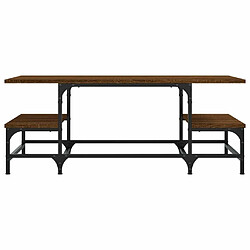 Acheter Maison Chic Tabls basse,Table Console pour salon chêne marron 100x50,5x40 cm bois d'ingénierie -MN15771