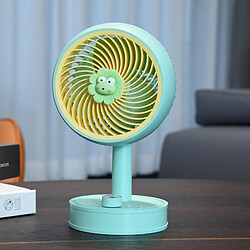 (Vert) Mini Ventilateur Portatif de Conception en Forme de Main Matière Plastique Chargement d'alimentation Usb