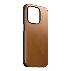 Avis Nomad Coque Modern en Cuir pour iPhone 15 Pro Marron clair