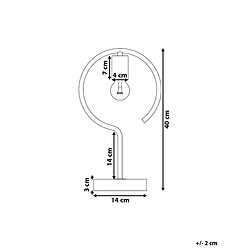 Avis Beliani Lampe à poser dorée JUCAR