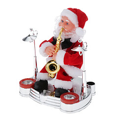 Électrique Père Noël Toy Musique Pour Noël Décoration Saxophone Style