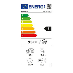 Lave-vaisselle 60cm 14 couverts inox - wfc 3c26 pfx - WHIRLPOOL