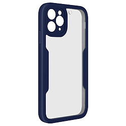 Avizar Coque 360° pour iPhone 11 Pro Dos Rigide Protection Écran Souple Contour bleu