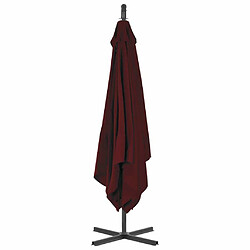 Acheter Maison Chic Parasol Jardin | Parasol déporté avec mat en acier 250x250 cm Rouge bordeaux - GKD37715