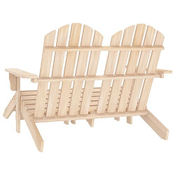 Acheter Maison Chic Chaise de jardin 2 places - Fauteuil d'extérieur Adirondack et repose-pied Sapin -MN40284