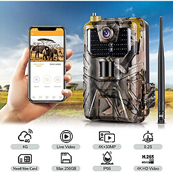 Yonis Caméra de Chasse 4G GPS 4K IR