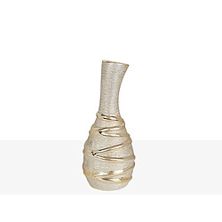 Vase Romimex Champagne Céramique 12 x 27 x 12 cm