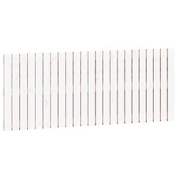 vidaXL Tête de lit murale Blanc 147x3x60 cm Bois massif de pin