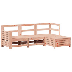 vidaXL Salon de jardin 4 pcs bois massif sapin de douglas