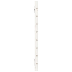 Acheter vidaXL Tête de lit murale Blanc 146x3x63 cm Bois massif de pin