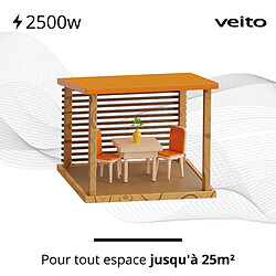 Veito Chauffage infrarouge 2500 w à télécommande pas cher