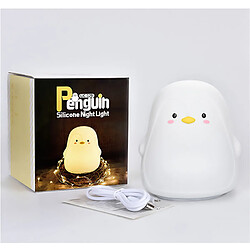 Avis Universal 1 pcs Penguin capteur tactile en silicone lumineux rechargeable 7 couleurs USB rechargeable LED veilleuse enfant bébé cadeau de Noël | LED veilleuse