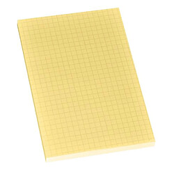 Bloc-notes jaune quadrillé Post-It 102 x 152 mm - bloc de 100 feuilles - Lot de 12