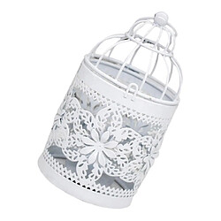 Acheter Style Européen Porte-bougie Théière En Forme De Cage à Oiseaux Galvanisée Style05