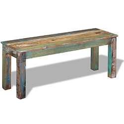 vidaXL Banc 110x35x45 cm Bois de récupération massif