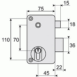 Steinel Applique extérieure rectangle L 22 60W E27 detecteur blanc