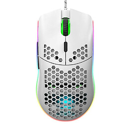 Universal HXSJ J900 Mouse de jeu câblé USB avec des souris de joueur de lumière RVB avec six nombres DPI réglables