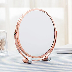 Universal Loupe de bureau de la salle de bains miroir de maquillage rose or rond miroir de maquillage double face chambre à coucher table debout miroir gratuit