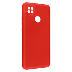 Avizar Coque Xiaomi Redmi 10A Silicone Semi-rigide Soft-touch Fine Rouge