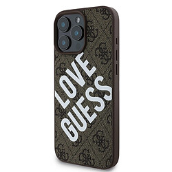 Guess Maroquinerie Guess Coque iPhone 16 Pro MagSafe - Marron