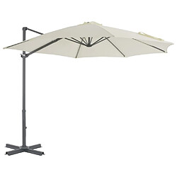 Maison Chic Parasol Jardin | Parasol avec base portable Sable - GKD25262