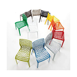 Acheter 22 Chaises Gruvyer Grand Soleil nid d'abeille colorées promo prix stock, Couleur: Noir