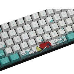 Avis Universal Clavier mécanique à 71 touches Coral Chestnut Core Ukiyo-e Capuchon Colorant Sublimation OEM Archives Clavier GH60 XD64 DZ60 GK61 GK64 |