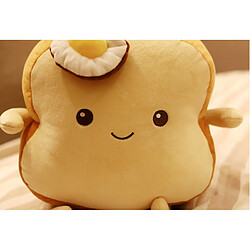 Universal Oreiller en peluche de 45 cm de toast kawaï imitation tranche pain coussin